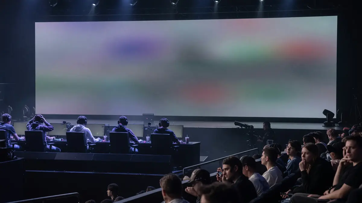 Audience view toward an esports stage
