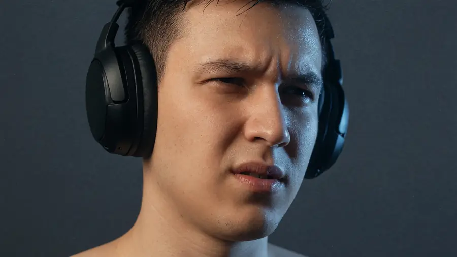 Player at stage desk before finals