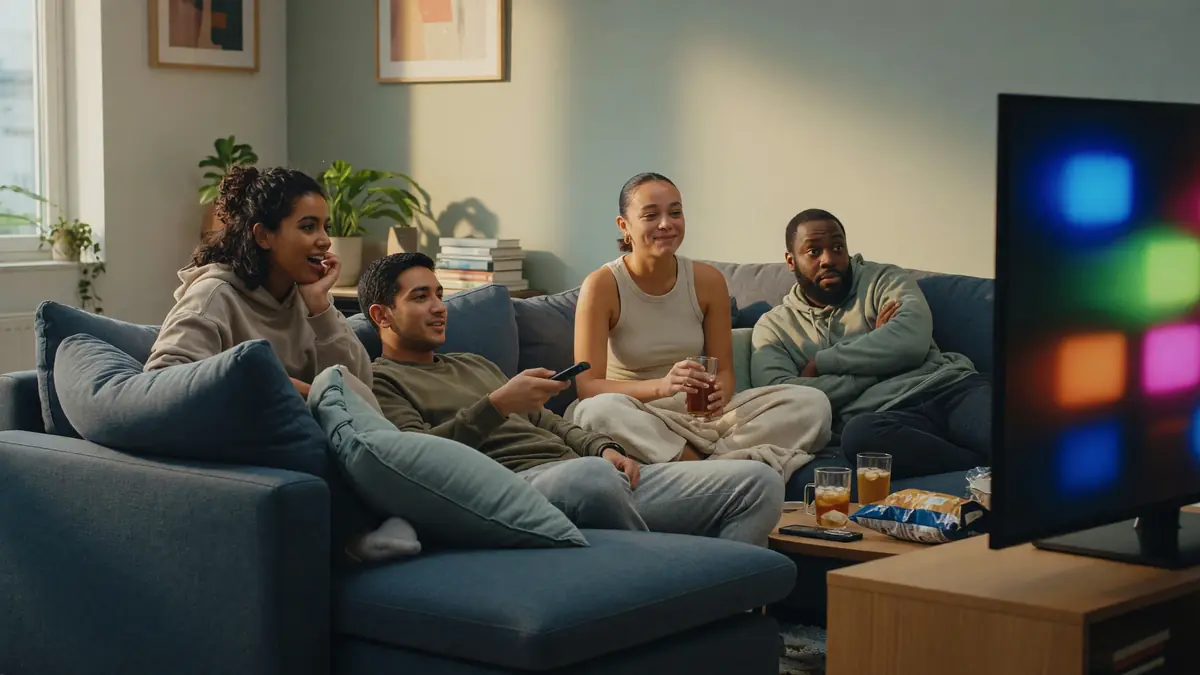 Friends watching an esports broadcast